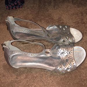 Maripé silver sandals